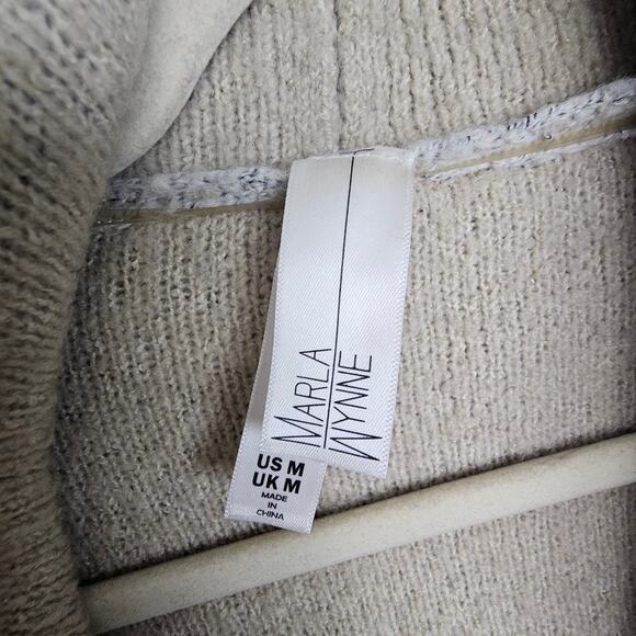Marla Wynne Womens Sweater Cardigan Comfy Lagenlook Minimalist Size M Relaxed - Picture 7 of 9